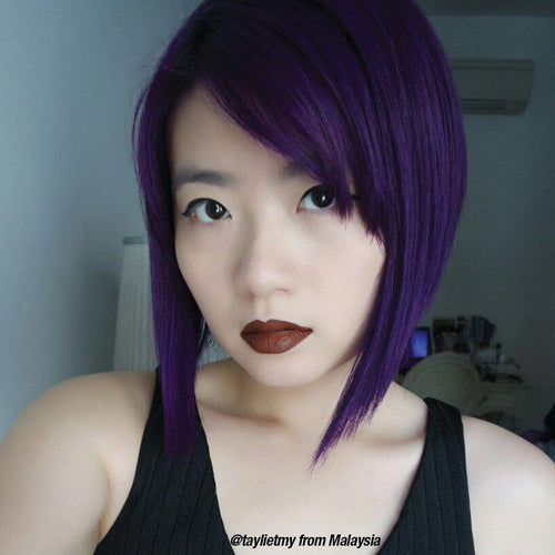 Deep Purple Dream™ - Classic High Voltage®, blackberry, dark purple, deep purple, dark purple, dark violet, warm toned purple, warm purple, black currant, semi permanent hair color, hair dye, @taylietmy