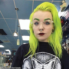 Electric Banana® - Classic High Voltage® - Tish & Snooky's Manic Panic, yellow, bright yellow, neon yellow, yellow green, UV yellow, dayglow yellow, banana yellow, glow yellow, semi permanent hair color, hair dye, @fus.rose.dah