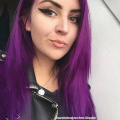 Purple Haze® - Amplified™ - Tish & Snooky's Manic Panic, warm purple, warm violet, violet, warm toned violet, dark purple, deep purple, deep violet, pink violet, red violet, semi permanent hair color, hair dye, @sarahslimakova