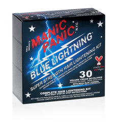 Blue Lightning® Bleach Kit - 30 Volume with Mega Blue Powder, blue bleach, lightener, lightner, bleach kit, lightening kit, lightning kit, blonde, highlights, 30 vol, 30 volume bleach, 9% bleach