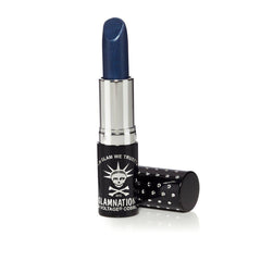 After Midnight® Lethal® Lipstick, denim blue, dark blue, navy blue, dark teal, green based blue, bleu, blu, metallic blue, sparkly blue, blue lipstick, lipstick