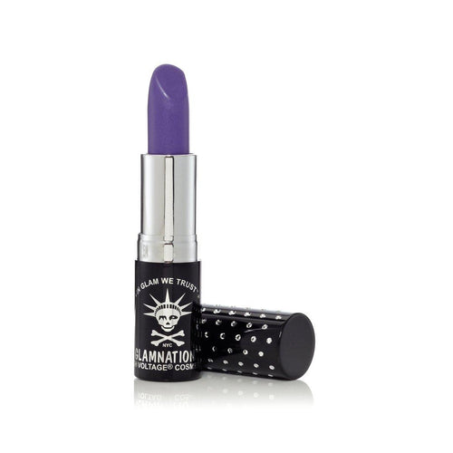 Electric Amethyst™  Lethal® Lipstick - Tish & Snooky's Manic Panic, medium violet, medium violet, glowing purple, bright purple, bright violet, amethyst violet, amethyst purple, iris purple, blue based violet, blue toned violet, blue based purple, blue toned violet, purple lipstick, lipstick