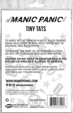 MANIC PANIC PUNK RULES TINY TATS