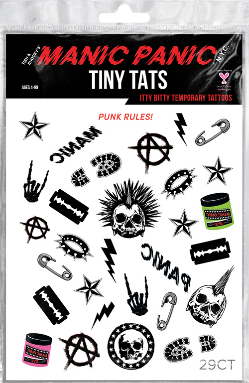 MANIC PANIC PUNK RULES TINY TATS