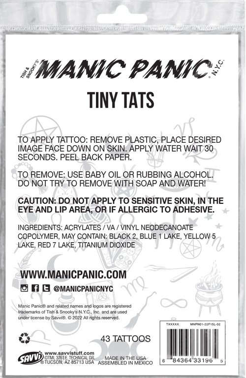 MANIC PANIC BEWITCHED TINY TATS