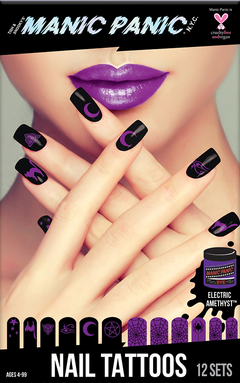 Electric Amethyst™ Nail Tattoos